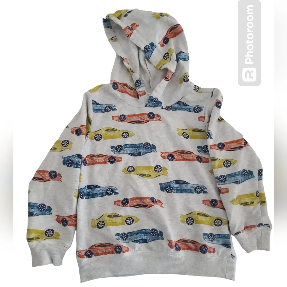 Carter's Boys Cars Hoodie Toddler Size 5T